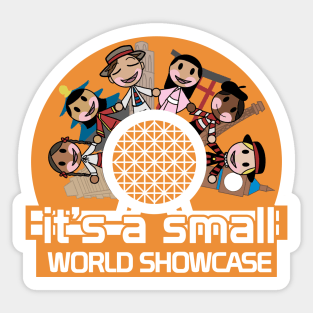its a small world showcase Sticker